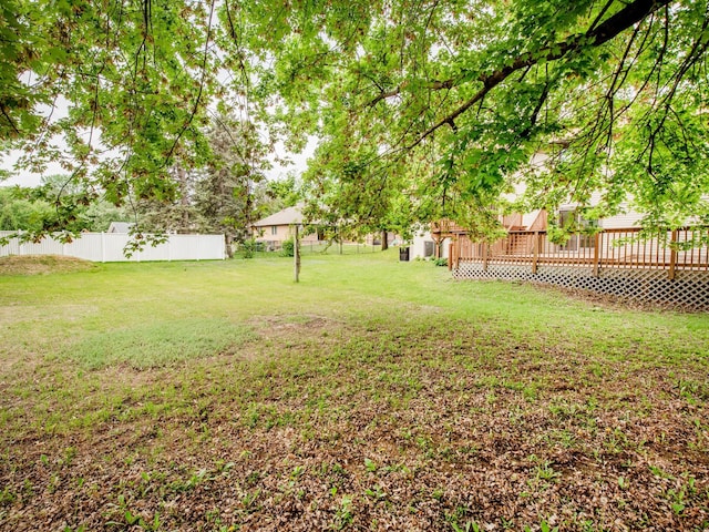 7808 Sunkist Blvd, Brooklyn Park, MN 55444 - view of yard with a deck