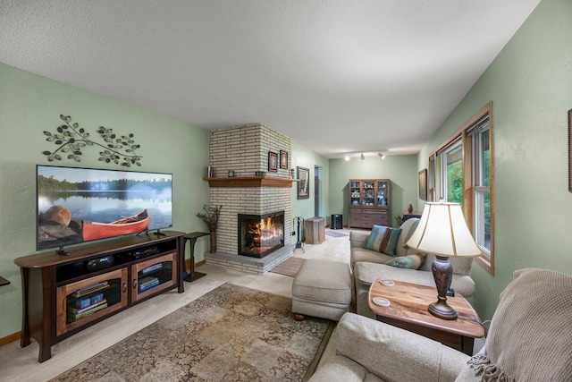 8007 5th St NE, Spring Lake Park, MN 55432 - living room featuring a fireplace