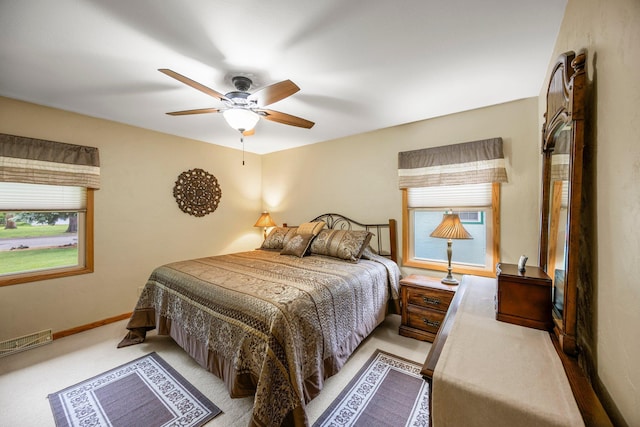 8007 5th St NE, Spring Lake Park, MN 55432 - bedroom featuring carpet, a ceiling fan, and baseboards