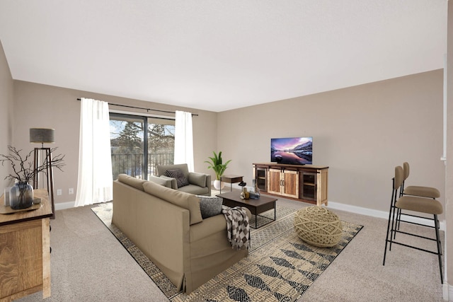 2200 Nevada Ave S Unit 313, Saint Louis Park, MN 55426 - living room with carpet flooring and baseboards