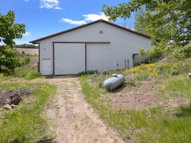 W11651 State Road 35, Oak Grove Twp, WI 54021 - view of pole building with dirt driveway