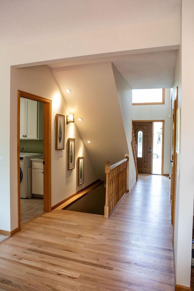2505 Christian Dr, Chaska, MN 55318 - foyer entrance featuring light wood-style flooring, recessed lighting, and baseboards