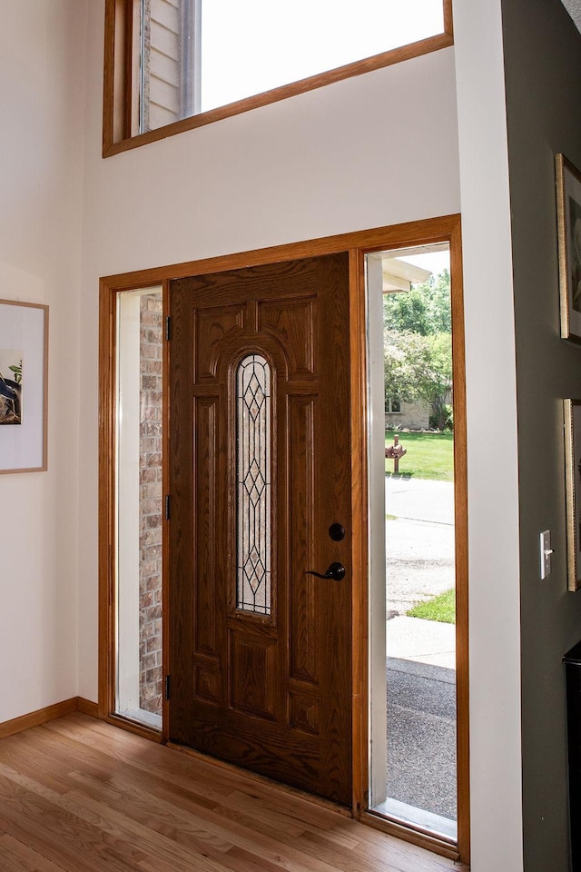 2505 Christian Dr, Chaska, MN 55318 - entrance foyer with wood finished floors and baseboards