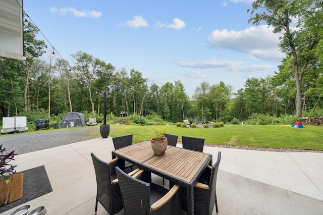 2293 57th Ave, East Farmington, WI 54020 - view of patio featuring outdoor dining area