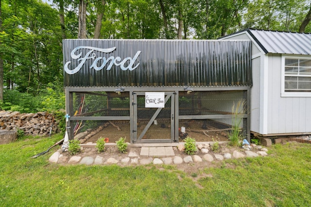 2293 57th Ave, East Farmington, WI 54020 - view of poultry coop featuring a yard