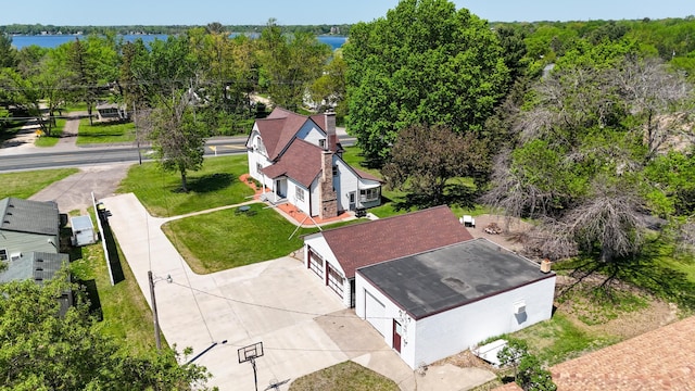 30105 Olinda Trl, Lindstrom, MN 55045 - view from above of property with a large body of water