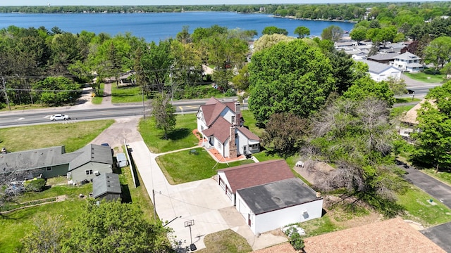 30105 Olinda Trl, Lindstrom, MN 55045 - aerial view of residential area with a nearby body of water