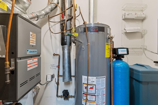 12124 Bluebird Cir NW, Coon Rapids, MN 55448 - utilities with gas water heater and heating unit