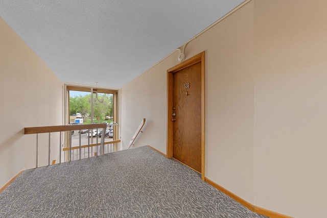5440 Three Points Blvd Unit 536, Mound, MN 55364 - corridor with carpet floors, baseboards, and a textured ceiling