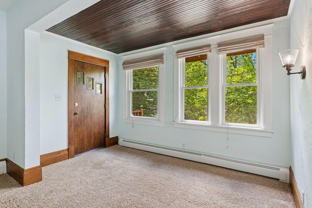 1125 James Ave, Saint Paul, MN 55105 - carpeted empty room featuring baseboard heating and baseboards