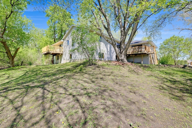 8678 Boiling Springs Ln, Shakopee, MN 55379 - view of yard featuring a wooden deck and stairs