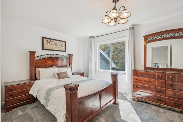 1905 125th Ave NE, Blaine, MN 55449 - bedroom with carpet flooring and a chandelier