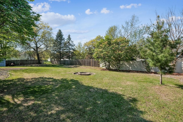 1905 125th Ave NE, Blaine, MN 55449 - view of yard with a fire pit