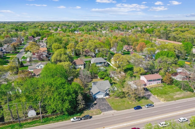 1905 125th Ave NE, Blaine, MN 55449 - aerial view of property and surrounding area featuring nearby suburban area and a forest