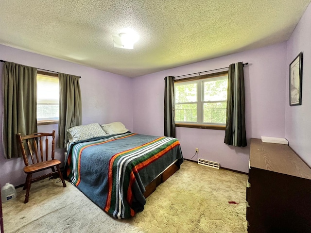1416 13th Ave, Clarkfield, MN 56223 - bedroom featuring a textured ceiling, carpet flooring, and baseboards