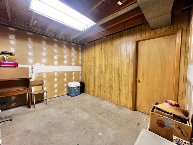 1416 13th Ave, Clarkfield, MN 56223 - unfinished basement featuring wood walls
