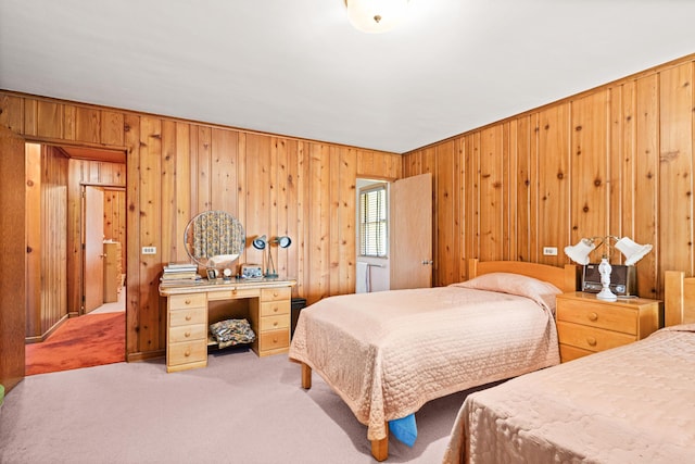 21895 County Road 8, Bovey, MN 55709 - carpeted bedroom featuring wooden walls