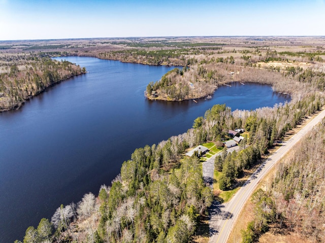 21895 County Road 8, Bovey, MN 55709 - bird's eye view of a large body of water and a heavily wooded area