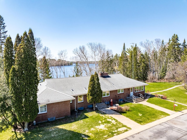 21895 County Road 8, Bovey, MN 55709 - view from above of property with a nearby body of water