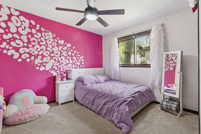 6242 Pecan St, North Branch, MN 55056 - bedroom featuring carpet flooring and ceiling fan