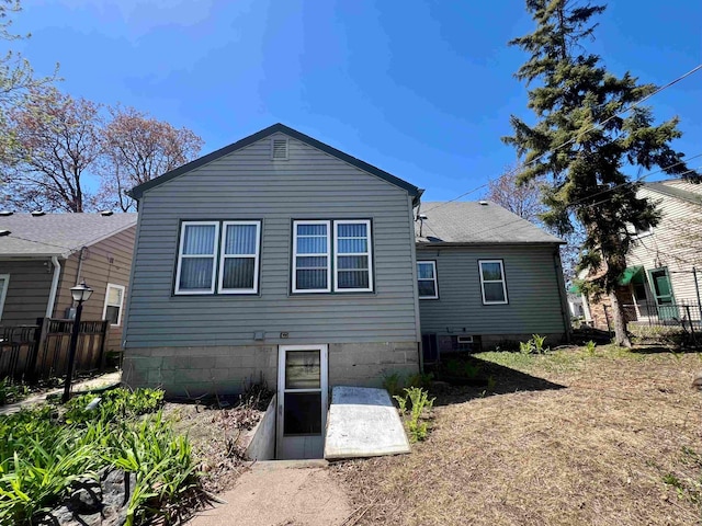 view of rear view of property