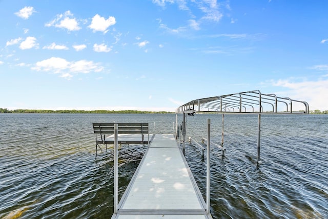 46710 Glens Beach Rd, Elysian Twp, MN 56096 - dock featuring a water view