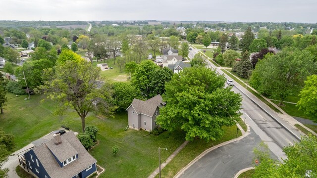 aerial perspective of suburban area