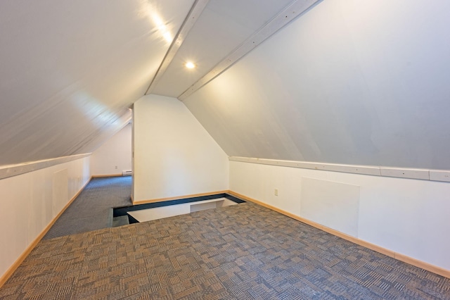 114 3rd Ave E, Truman, MN 56088 - bonus room featuring carpet floors, lofted ceiling, baseboard heating, and baseboards