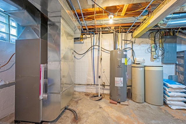 114 3rd Ave E, Truman, MN 56088 - utilities featuring water heater, electric panel, and heating unit
