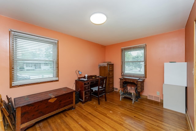 724 16th St NE, Rochester, MN 55906 - office area featuring light wood-type flooring
