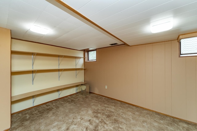 724 16th St NE, Rochester, MN 55906 - below grade area featuring carpet floors and baseboards