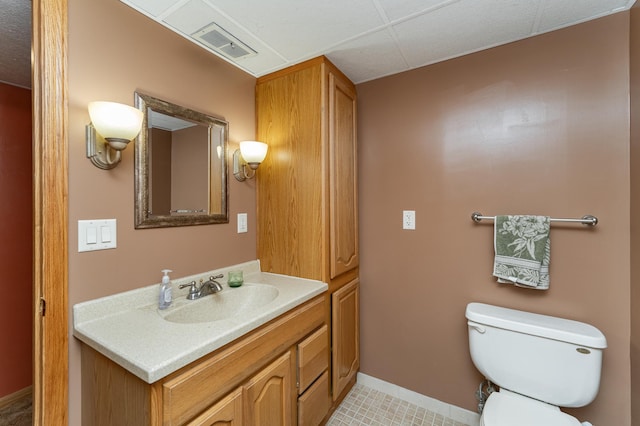 724 16th St NE, Rochester, MN 55906 - half bath with toilet, vanity, and baseboards