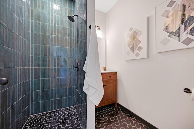 309 Shore Dr, Forest Lake, MN 55025 - full bathroom with tiled shower and vanity