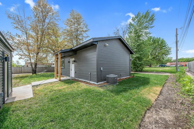 309 Shore Dr, Forest Lake, MN 55025 - view of side of home featuring cooling unit and a patio