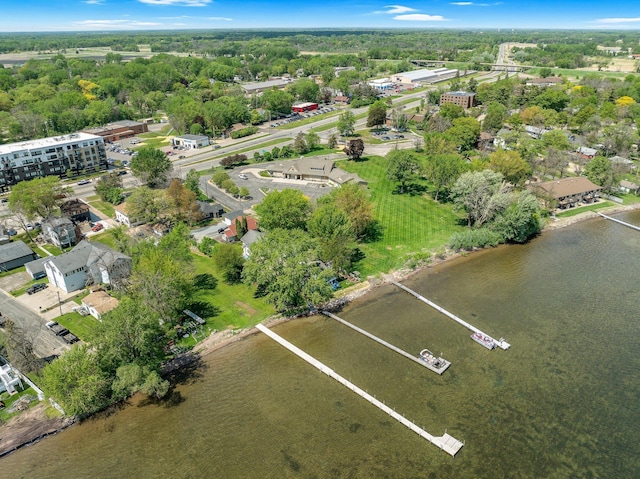309 Shore Dr, Forest Lake, MN 55025 - aerial overview of property's location with a nearby body of water