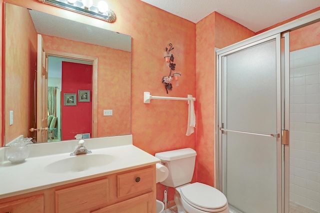 8207 Norman Creek Trl, Bloomington, MN 55437 - full bath with a shower stall, vanity, and toilet