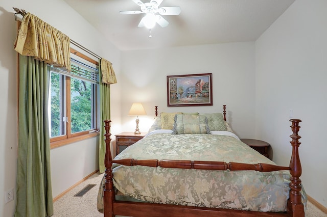 8207 Norman Creek Trl, Bloomington, MN 55437 - bedroom featuring carpet floors, baseboards, and ceiling fan