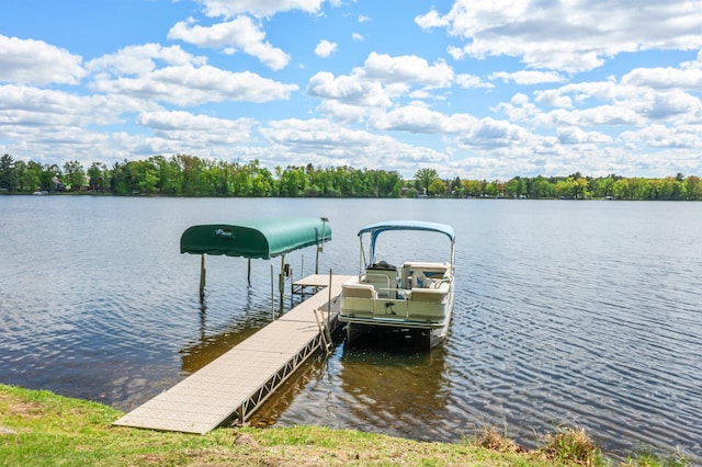 209 9 1/2 Ave, Turtle Lake, WI 54889 - dock area featuring a water view