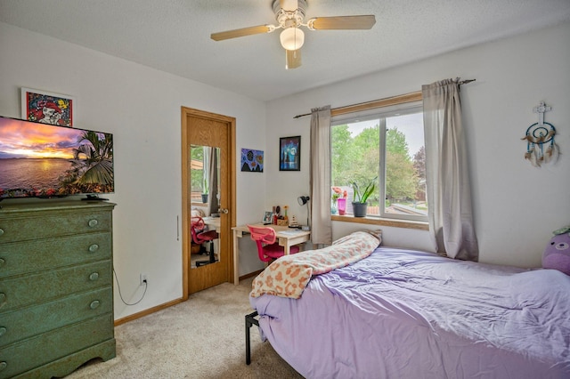 604 Brookview Ln SW, Isanti, MN 55040 - bedroom with light carpet, a ceiling fan, and baseboards