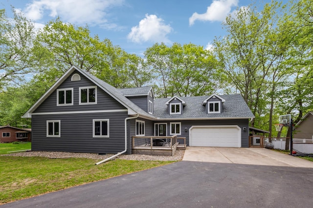 25306 Csah 4, Dassel Twp, MN 55325 - view of front facade with driveway, a garage, a front yard, and roof with shingles