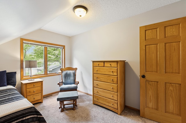 25306 Csah 4, Dassel Twp, MN 55325 - bedroom featuring vaulted ceiling, light colored carpet, and baseboards