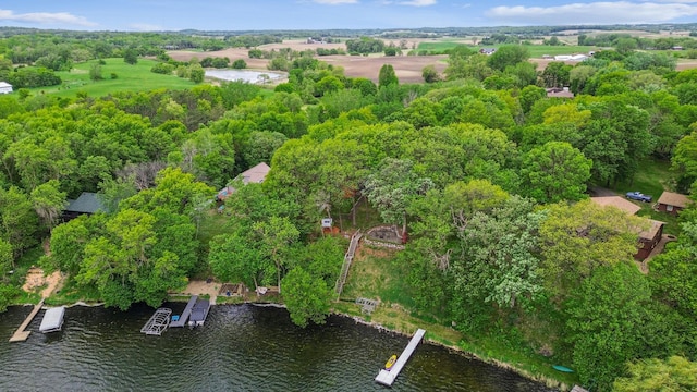 25306 Csah 4, Dassel Twp, MN 55325 - aerial view of property's location with a large body of water