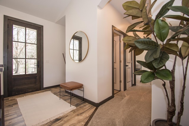 8259 Barton Ave NW, Buffalo, MN 55313 - foyer entrance featuring baseboards and lofted ceiling