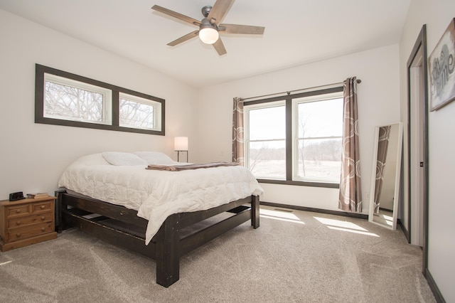 8259 Barton Ave NW, Buffalo, MN 55313 - bedroom featuring multiple windows, carpet floors, and ceiling fan