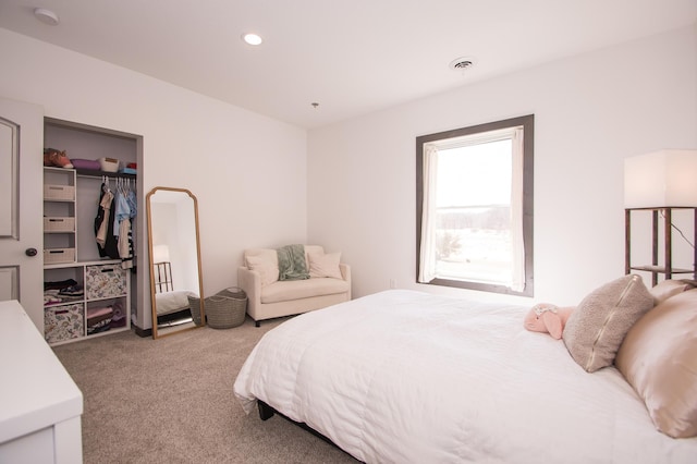 8259 Barton Ave NW, Buffalo, MN 55313 - bedroom with carpet floors, a spacious closet, recessed lighting, and a closet