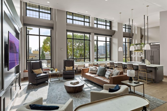 100 3rd Ave S Unit 3301, Minneapolis, MN 55401 - common area with a towering ceiling and recessed lighting