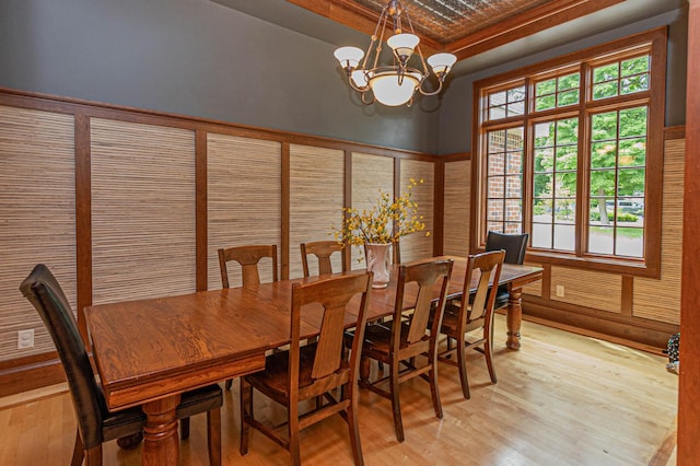 8599 County Road 21 SW, Alexandria, MN 56308 - dining room with a chandelier and light wood finished floors