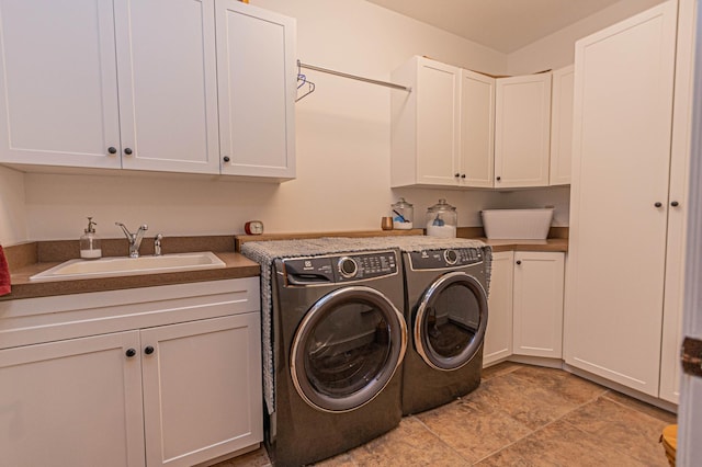 8599 County Road 21 SW, Alexandria, MN 56308 - laundry area featuring cabinet space and washing machine and dryer