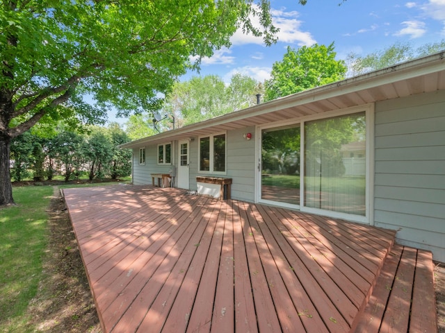 835 Winona Dr SW, Alexandria, MN 56308 - view of wooden terrace