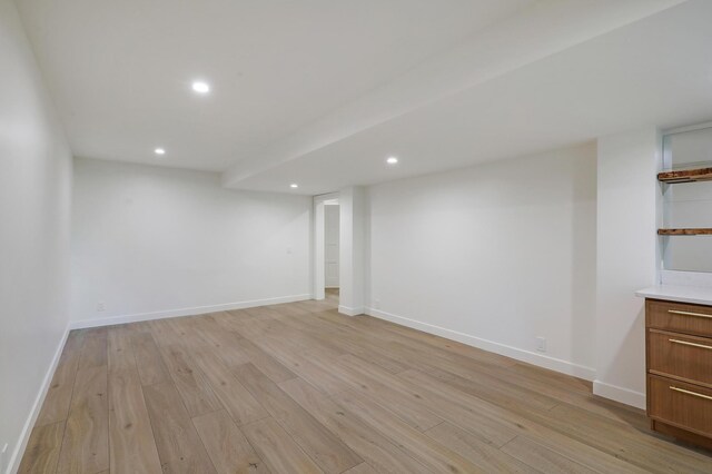 745 Virginia Shores Cir, Victoria, MN 55331 - finished basement featuring light wood finished floors, recessed lighting, and baseboards